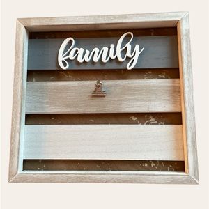 Wall hanging picture display frame.
